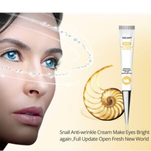 MSLAM Snail Eye Cream Wrinkle  Instant  Remover Puffiness And Eye Bags Dark Circle Remover Anti Aging 20g