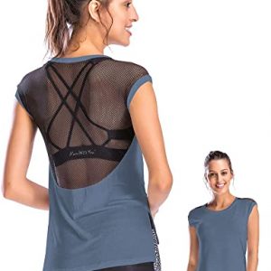 Short-sleeved sports T-shirt gym running training yoga wear fitness top outdoor yoga shirt short top gym suit yoga tops women